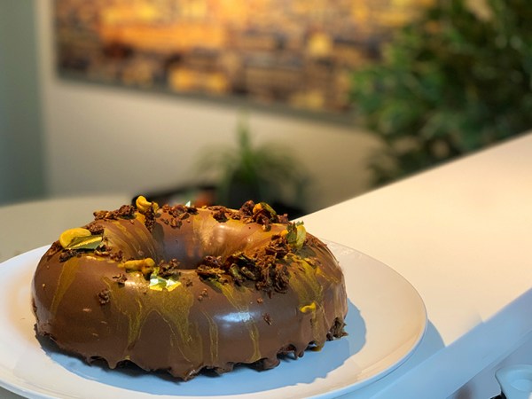 Peanut Butter Mousse Crunch&nbsp;Cake